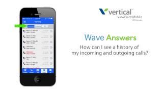 How can I see a history of my incoming and outgoing calls in ViewPoint Mobile on my Apple device