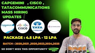 Capgemini Cisco Vodafone Biggest Hiring | OFF Campus Drive For 2025, 2024, 2023 Batch | Fresher Jobs