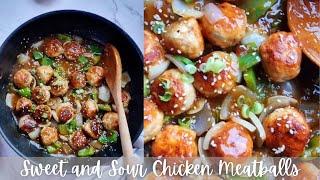 Sweet and Sour Chicken Meatballs | Stir Fry Meatballs | 30 Minute Recipe