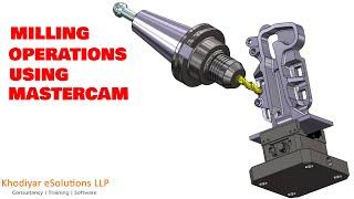 Milling Operations in MasterCAM #5AXISMILLING #KCCIPL #CAM