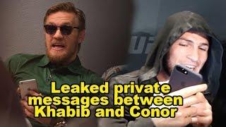 Conor McGregor friendly messages to Khabib Nurmagomedov in twitter