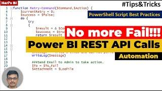 #PowerBI REST API with PowerShell Tips and Tricks | Power BI Automation  Tasks