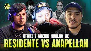 DTOKE y ACZINO HABLAN DE RESIDENTE vs AKAPELLAH o ACZINO en LIGA BAZOOKA - EYOU TV