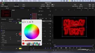 The New Neon Text Effect in Apple Motion 5.6