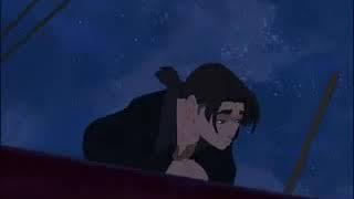 Treasure Planet scene silver takes jim under his wing.