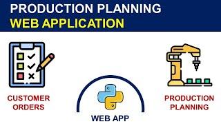 Production Planning with Python Web App