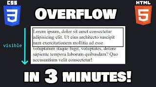 Learn CSS overflow in 3 minutes! 