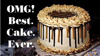 How to Make a Vegan Snickers Cake