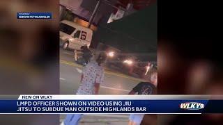 VIDEO: LMPD officer uses jiu-jitsu to subdue armed man in middle of Bardstown Road