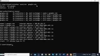 Troubleshooting DNS Using NSLookup