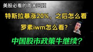 (2024.10.26) 特斯拉暴涨20%，之后怎么看？ 罗素iwm怎么看？中国股市政策牛继续？——每周必看的周末回顾