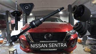 substituindo o eixo cv direito - amortecedor dianteiro  ... nissan sentra 2020-2024