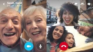 Skype group video calling for mobile phones and tablets brings everyone together