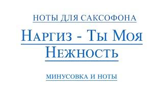 Ты моя нежность - Наргиз ВИДЕОМИНУС ДЛЯ САКСОФОНА АЛЬТ