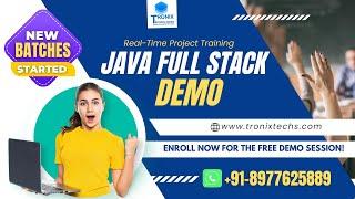 Java Full Stack Demo Session By Mr. Krishna | Java Tutorials Telugu | Full Stack Java For Beginners