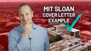 MIT Sloan MBA Cover Letter Example and Tips