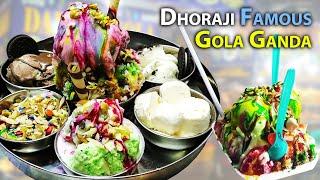 Dhoraji Famous Gola Ganda At Food Street Dhoraji Karachi - Darbar Gola - Matka Gola - Ice Thaali.