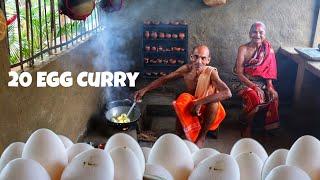 Grandpa Cooking 20 Egg Curry Recipe