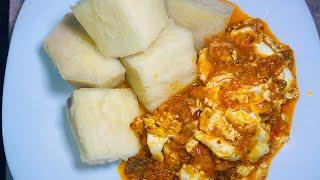 How to Make Yam & Eggs Gravy | Great Breakfast Idea | Liberian style |