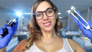 Deep Ear Cleaning ASMR, Hearing test, Ear exam Otoscope, Personal Attention for Sleep, Rain sounds