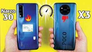 Realme Narzo 30 vs Poco X3 Speed Test - X3 NFC Killer?