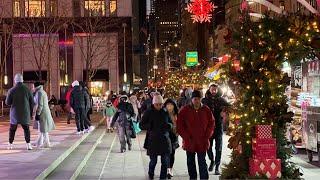 NYC LIVE Exploring Manhattan Christmas Eve 2024