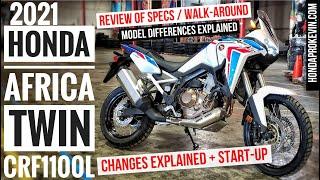 New Honda Africa Twin 1100 Changes Explained, Specs Review, Walk-Around & Start-up | CRF1100L