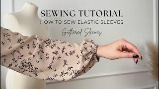 DIY | How to Sew Elastic Sleeves in Easy Way | Technique for Beginners | Sewing Tips and Tricks