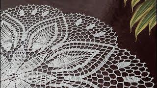 Doily a thin crochet "Tenderness of Chrysanthemum"