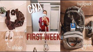 MY FIRST WEEK AS A CNA | getting prepared, new scrubs & first shift