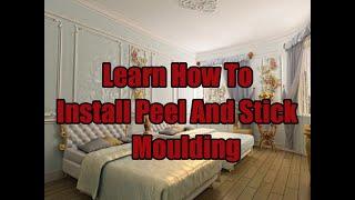 Learn how to install peel and stick molding and Furniture appliques.