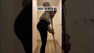 NEW APARTMENT CLEAN WITH ME | Moving Vlog #shorts #cleanwithme #cleaningmotivation