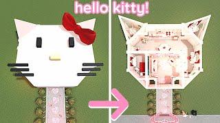 Building a HELLO KITTY House in Bloxburg!