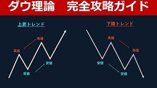 【有料級】ダウ理論の完全攻略ガイド！FXはダウで驚くほど稼げるよ！