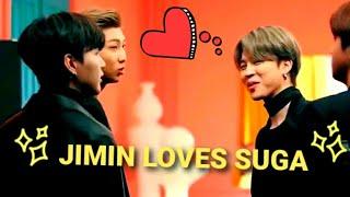 Jimin being in love with Suga | yoonmin moments 