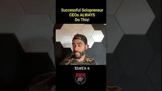 Successful solopreneur CEOs always do this #solopreneur #beyourownboss