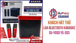 Loa bluetooth hát karaoke SU-YOSD YS-203 H2Pro hát hay-chỉnh echo-reverb-effect-đổi giọng|h2pro.vn