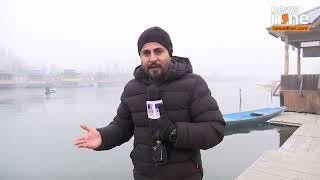 Kashmir Shivers: Dal Lake Freezes As Temperatures Plunge Below Zero | News9