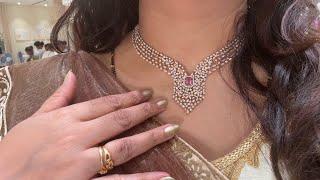 Tanishq Latest Diamond Necklace Set Designs With Price/Diamond Necklace Designs/Bengaluru/Deeya