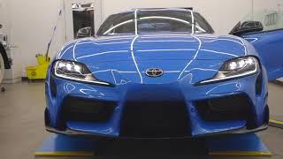 A91 Refraction Blue Toyota Supra getting the full ReVive treatment