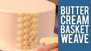 Buttercream Basketweave Technique