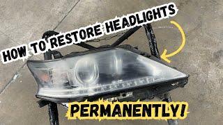 How to fix yellow headlights! DIY Step-by-Step