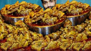 Huge Oily Duck Curry With Puri | Haser Kosha Mangsho | Spicy Duck Curry Eating | Bengali Mukbang