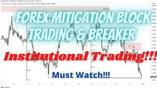 Trading Mitigation Blocks and Breaker Institutional Trading Strategy (Smart Money Concept)