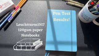 Journal Pen & Paper Test Results| Leuchtturm1917 120gsm Notebooks