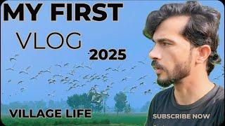 My first Vlog 2025 / Village life vlog / My first block #viralvideo ￼