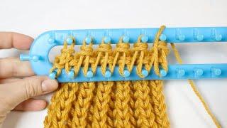 Rake Loom Basics: Brioche Stitch