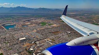 [4K] – Full Flight – Southwest Airlines – Boeing 737-8H4 – MCI-PHX – N8620H – WN282 – IFS 902