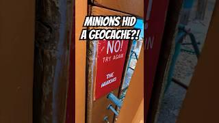 What if the Minions hid a Geocache? It would be TRULY EVIL, kinda like this gadget cache 