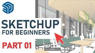 SketchUp Tutorial for Beginners in 7 MINUTES | FULL GUIDE- PART 01